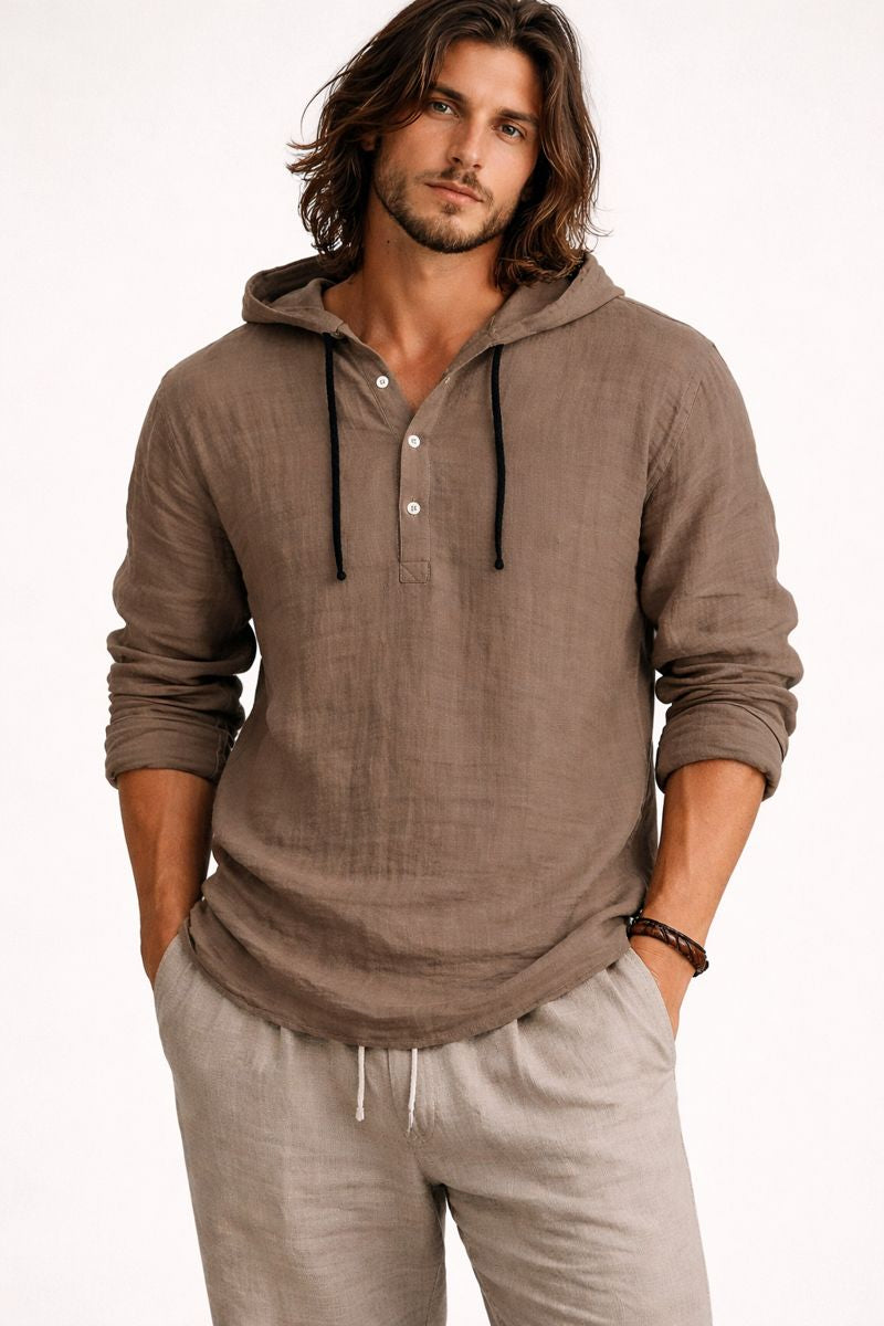 Chemise coupe droite pour hommes - Tarev