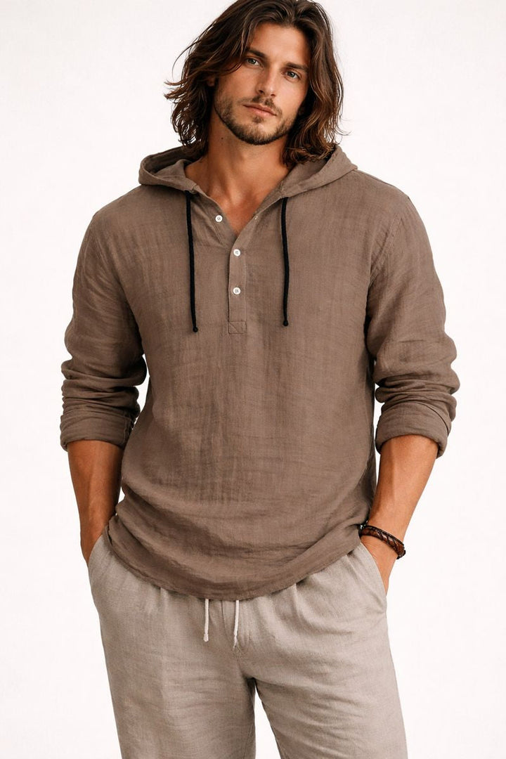 Chemise coupe droite pour hommes - Tarev
