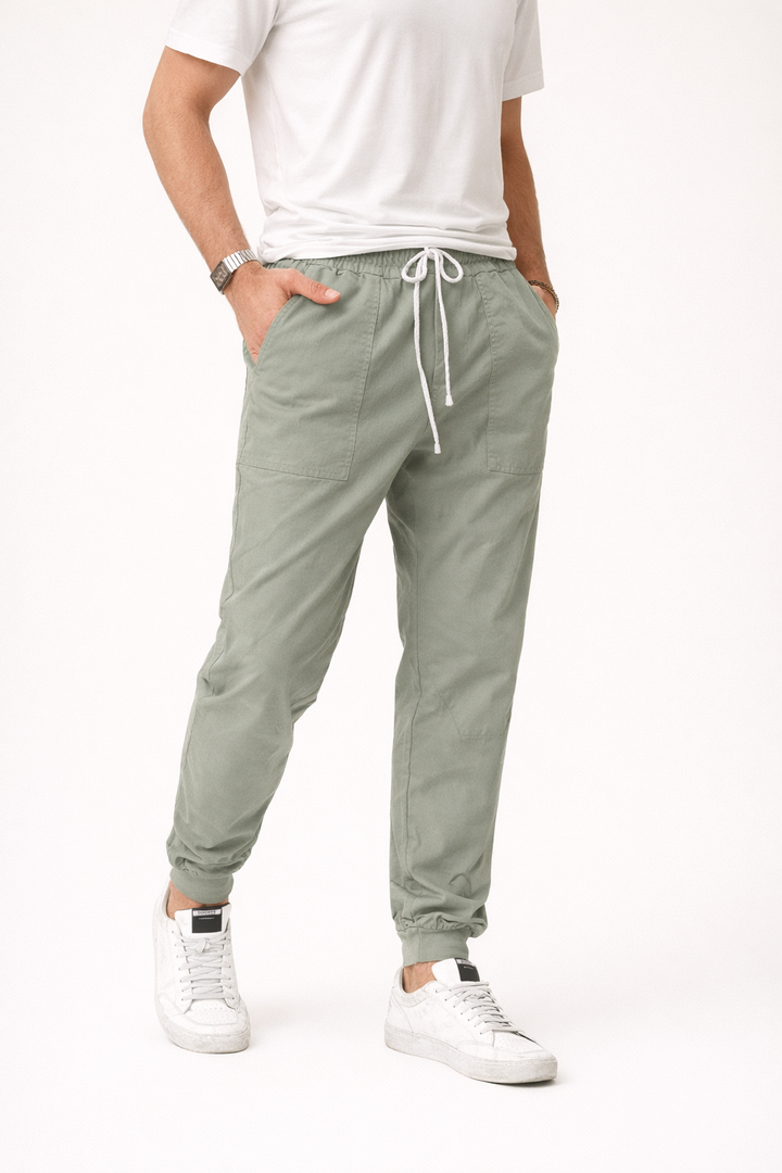 Pantalon jogger fuselé pour hommes avec cordon de serrage et poches - Falk