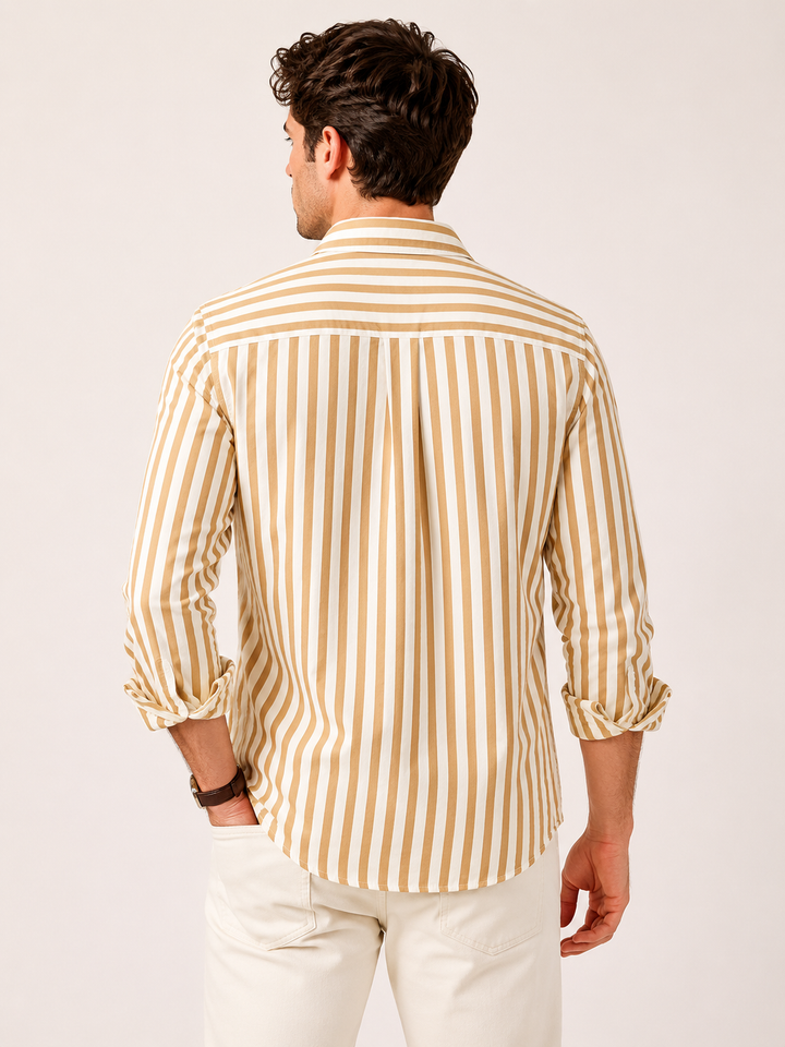 Chemise rayée à coupe décontractée pour hommes printemps-été - Gerhard