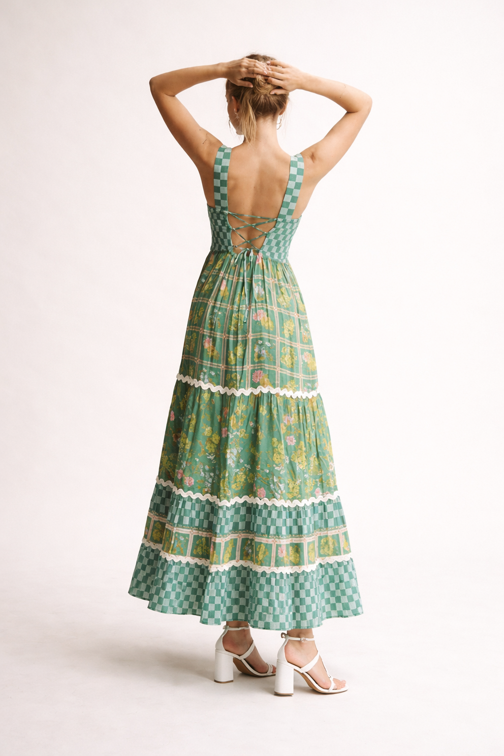 Robe longue d'été à imprimé floral pour femmes - Renate