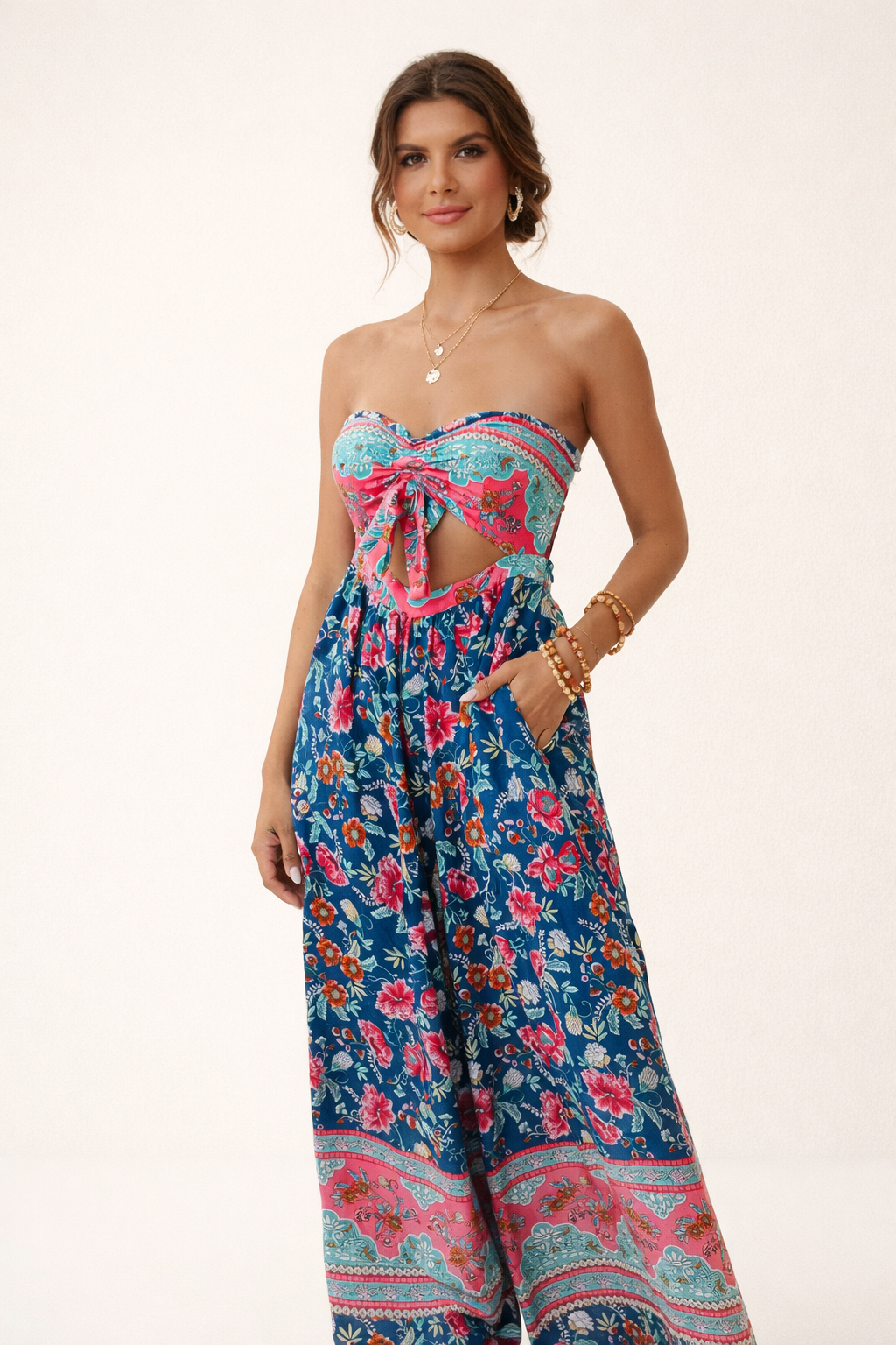 Combinaison de plage à imprimé floral pour femmes - Ottilie