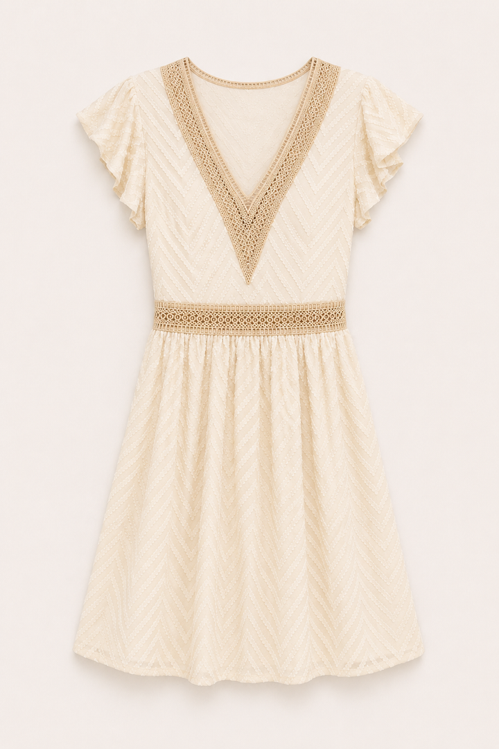 Robe d'été bohème à manches courtes pour femme - Maja