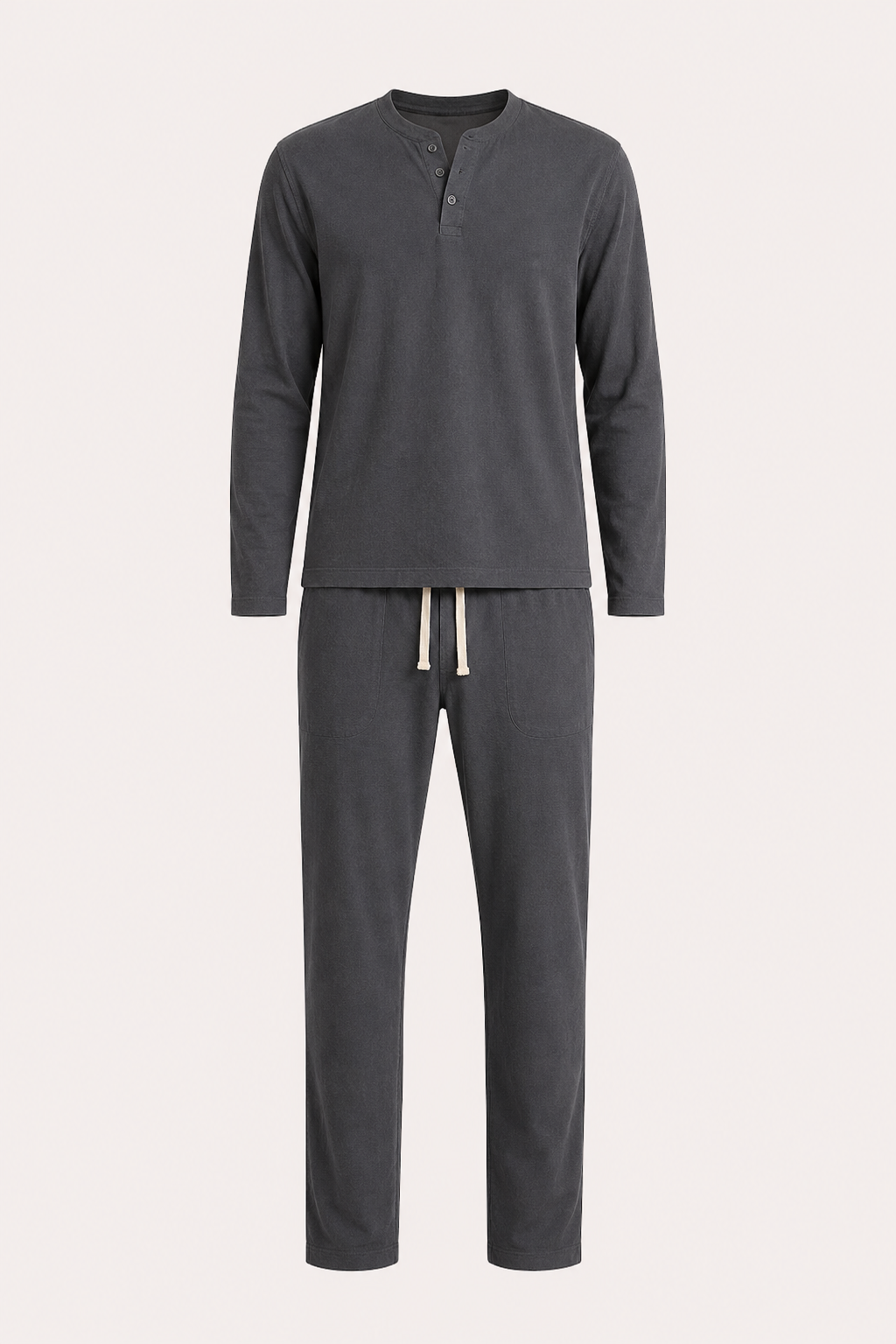 Ensemble hommes lin décontracté élégant T-shirt pantalon été - Jörg