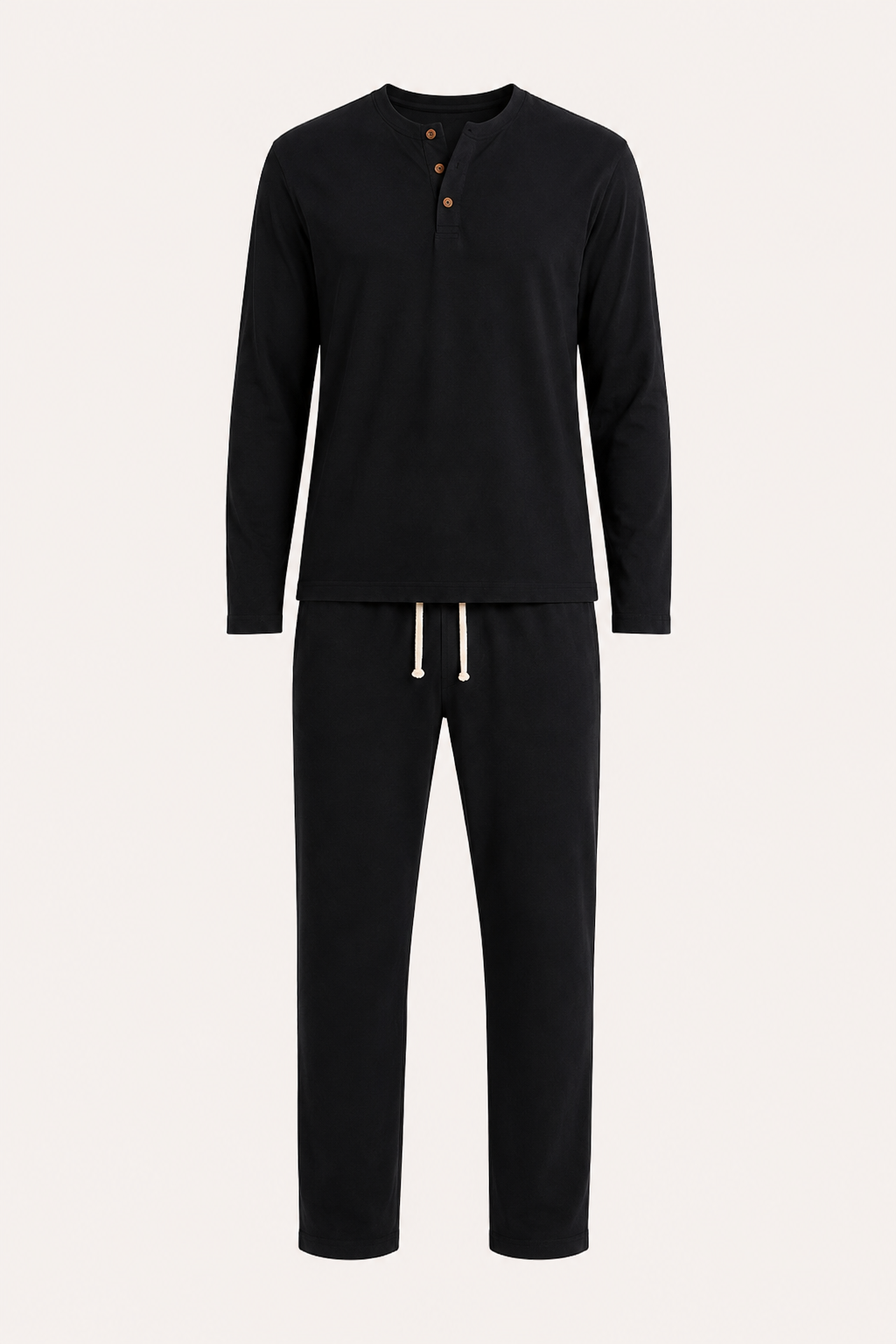 Ensemble hommes lin décontracté élégant T-shirt pantalon été - Jörg