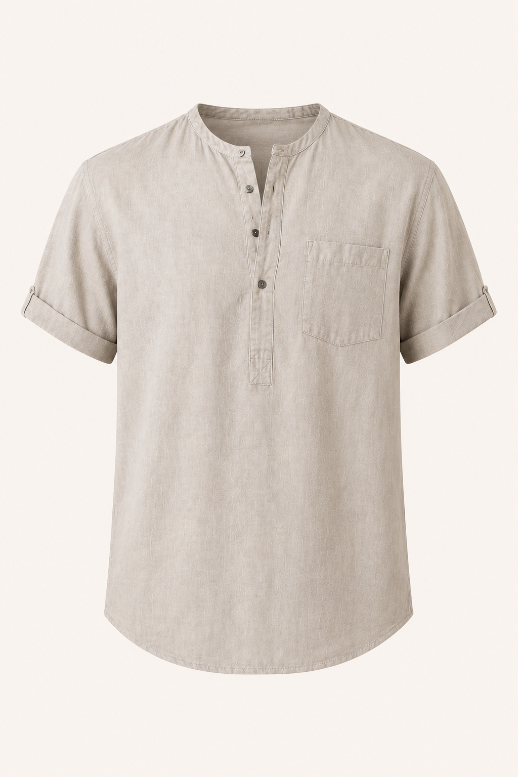 Chemise col à manches courtes avec poche pour hommes - James