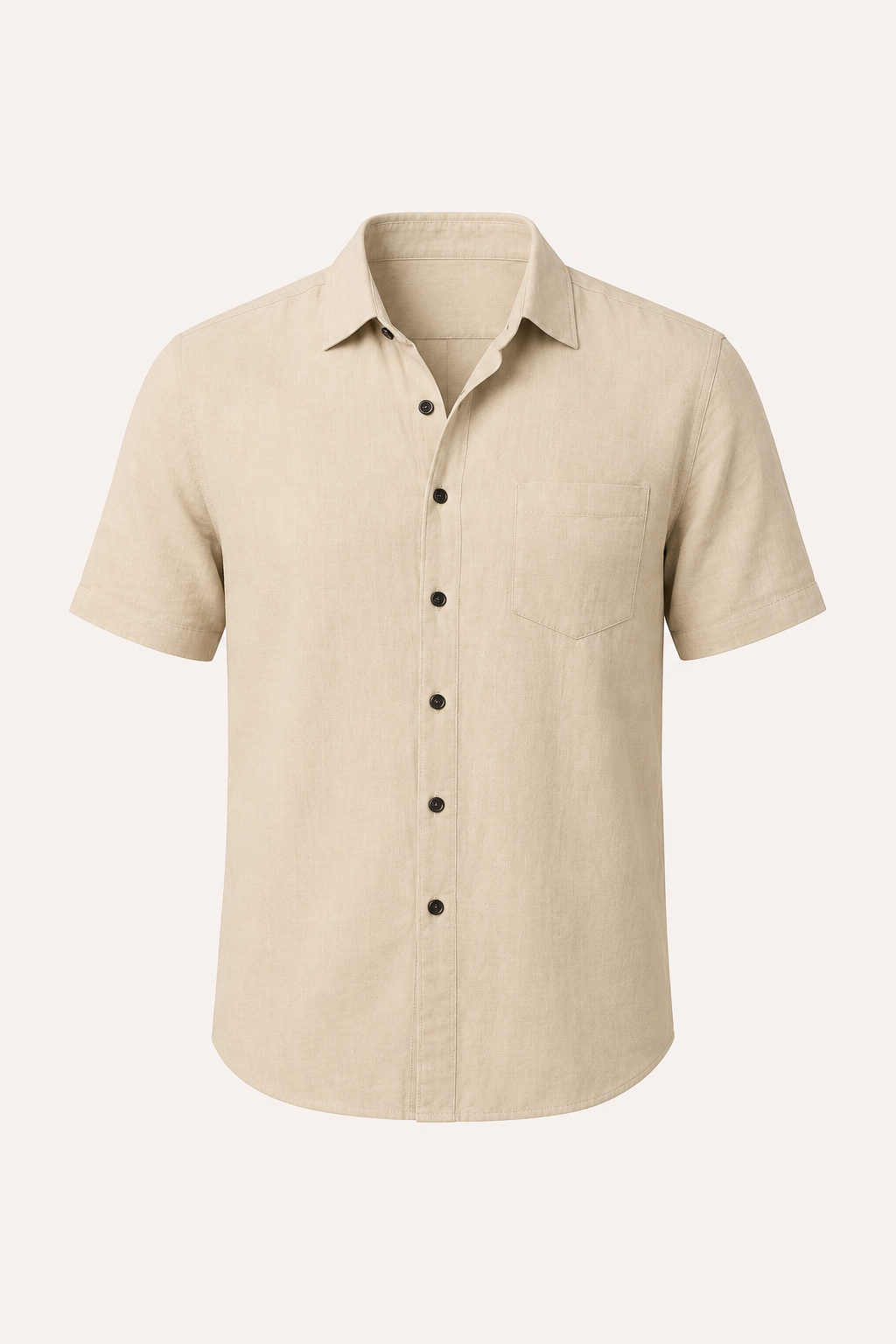 Chemise à pochettes en lin à manches courtes pour homme - Patricio