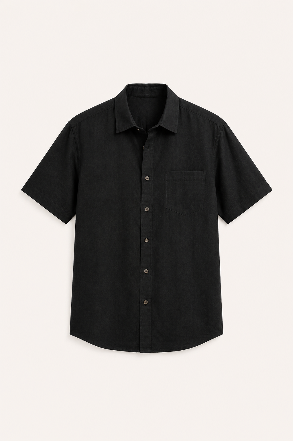 Chemise à pochettes en lin à manches courtes pour homme - Patricio