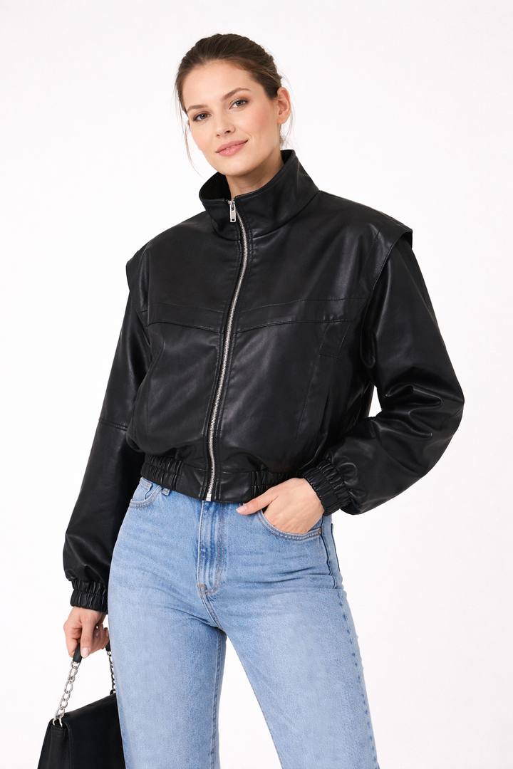 Veste courte à coupe droite pour femmes - Zirella
