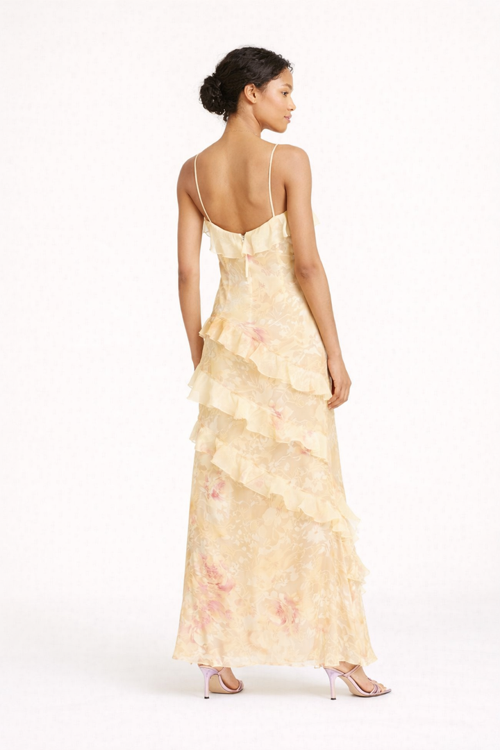 Robe de soirée longue à volants pour femmes - Felinge
