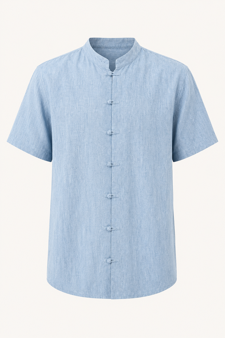 Chemise en lin à manches courtes pour hommes - Emil