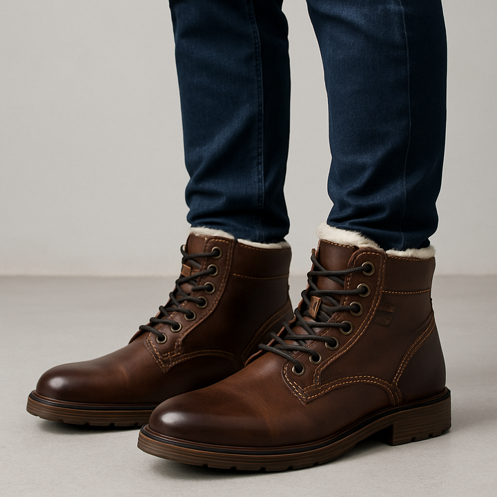Bottes d'hiver à effet de cuir pour hommes - Darsen