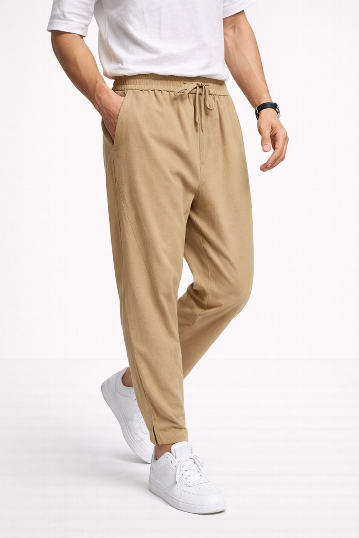 Pantalon de jogging avec cordon de serrage ajustable pour hommes - Najim