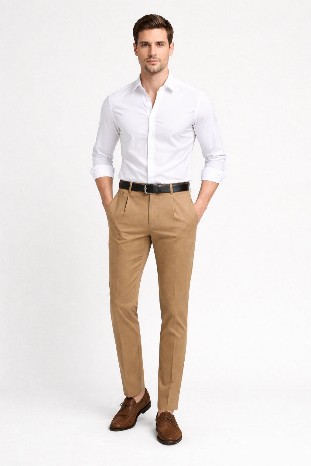 Pantalon chino habillé pour hommes - James