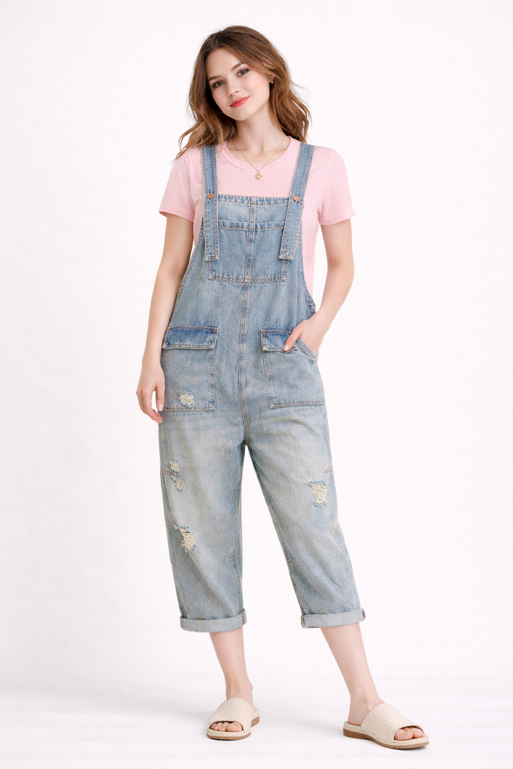 Salopette en jean pour femmes - Clara