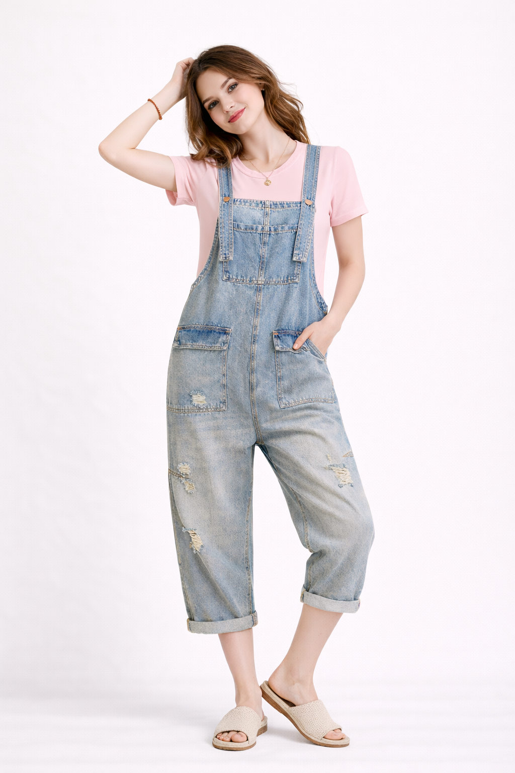 Salopette en jean pour femmes - Clara