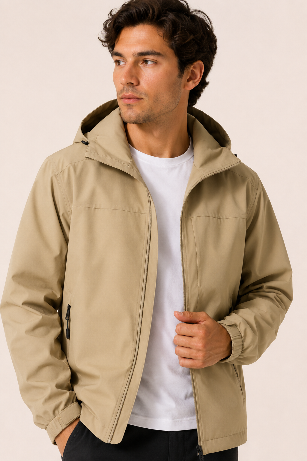 Veste outdoor pour homme, imperméable et légère, avec capuche - Millan