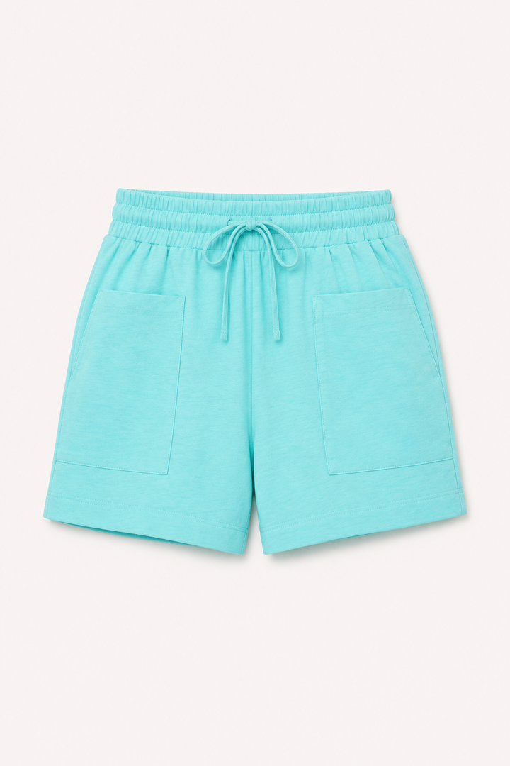 Short femme à taille élastiquée et poches avant - Lanni