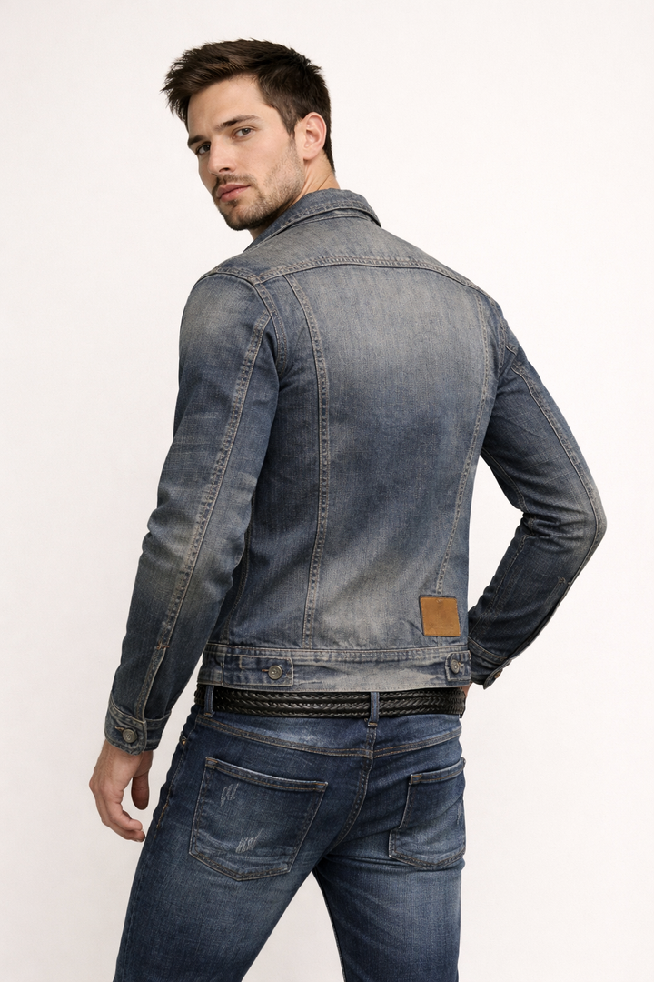 Veste en jean décontractée pour hommes au printemps - Roberto