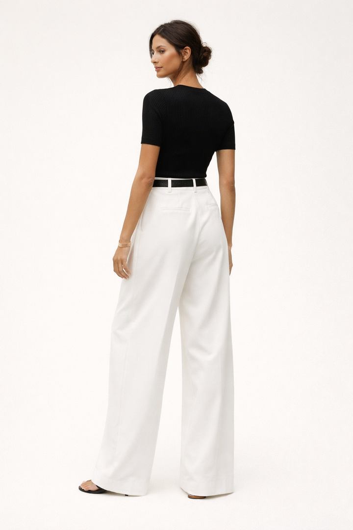 Pantalon large à taille haute pour femmes - Victoria