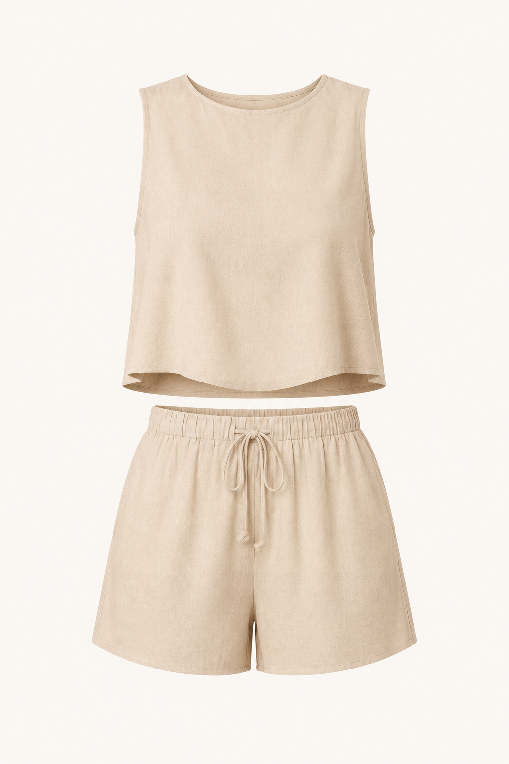 Ensemble d'été pour femmes, haut sans manches et short - Anika