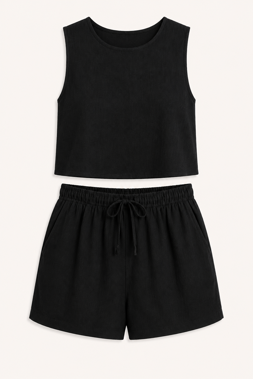 Ensemble d'été pour femmes, haut sans manches et short - Anika