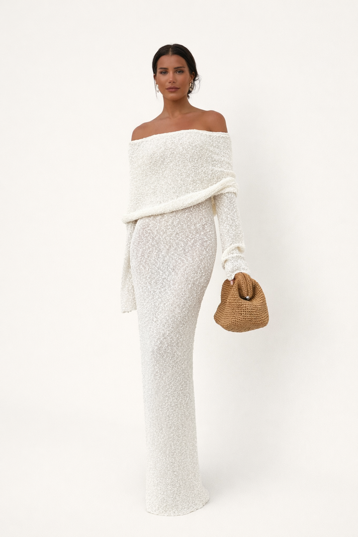 Robe longue décolletée pour femmes - Adelheid