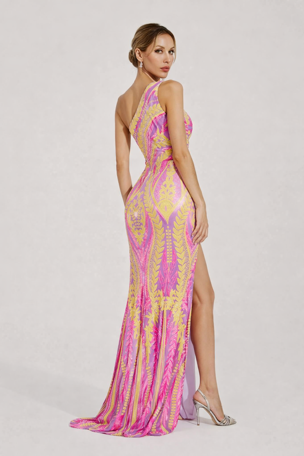 Robe longue pour femme avec fente latérale - Waltraud