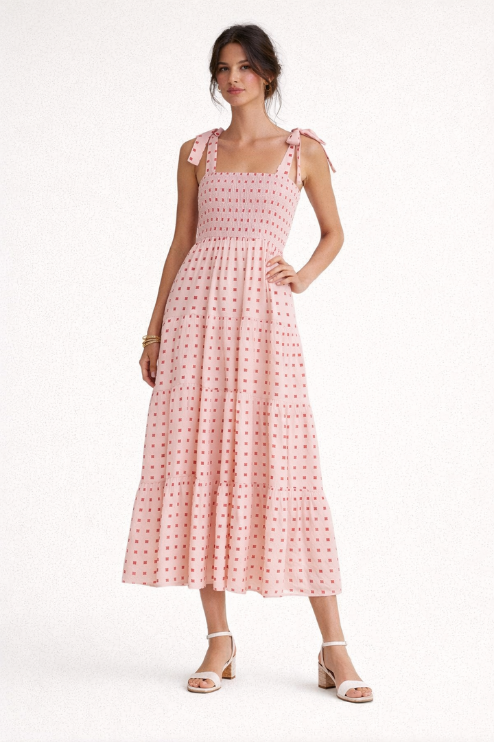 Robe midi à imprimé géométrique pour femmes - Liesel
