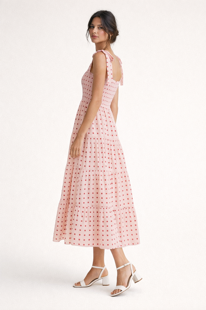 Robe midi à imprimé géométrique pour femmes - Liesel