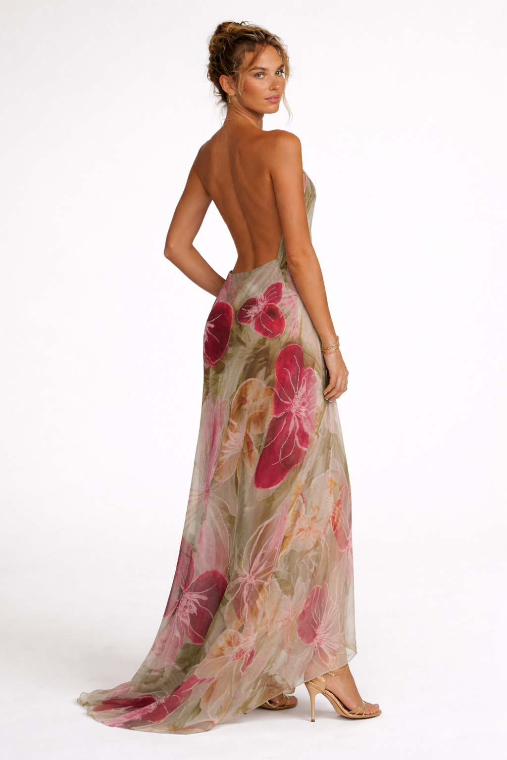 Robe longue à fines bretelles pour femme - Samantha