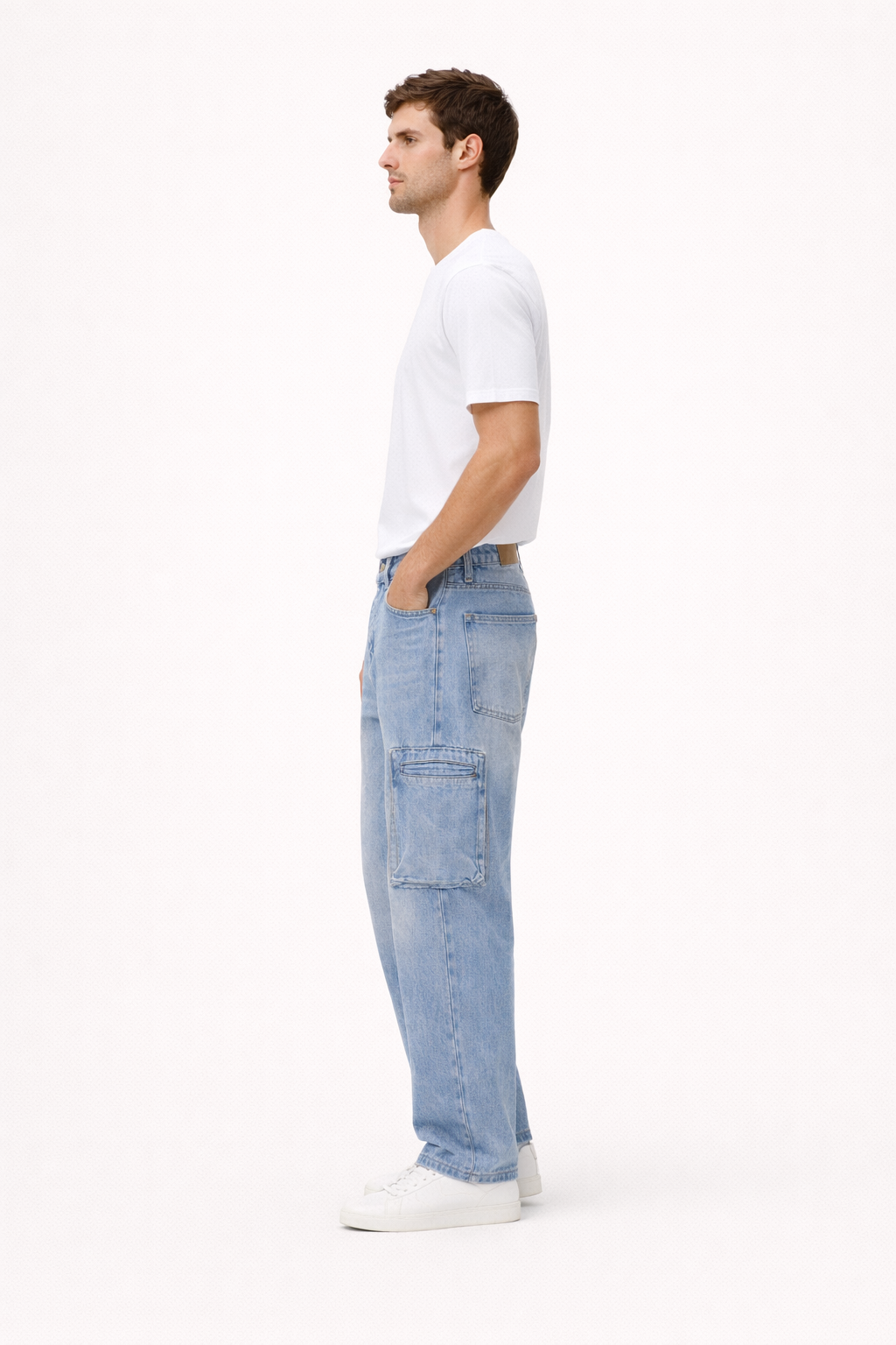 Jean cargo droit pour hommes - Falko