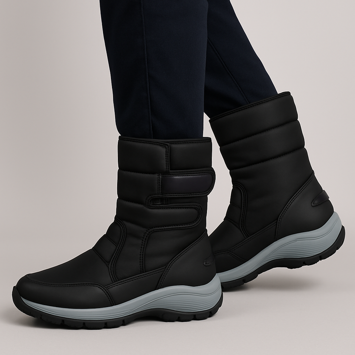 Bottes d'hiver à effet matelassé pour femmes - Rhenise