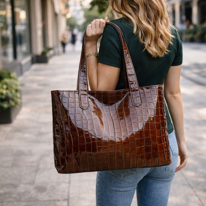 Sac fourre-tout pour femmes avec une élégante finition texturée