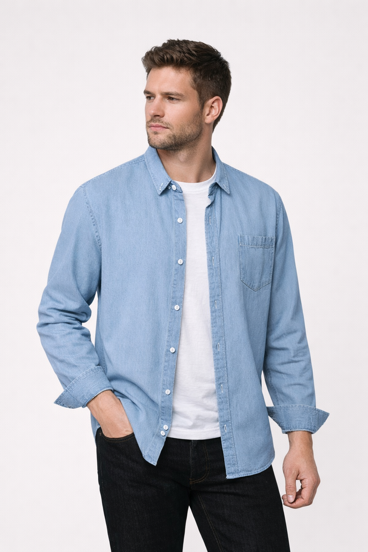 Chemise à boutons décontractée pour hommes - Dieter