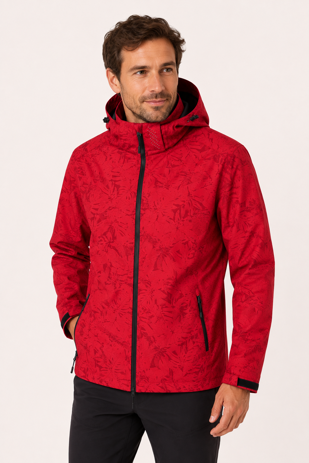 Veste coupe-vent légère unisexe à capuche et fermeture à glissière - Fassher