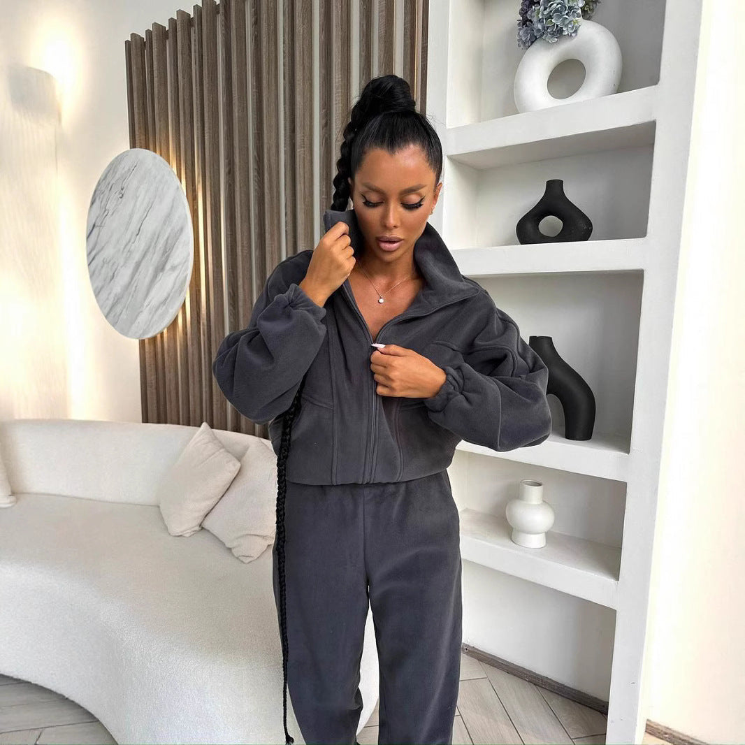 Tenue de sport décontractée à capuche pour femme - Arlette