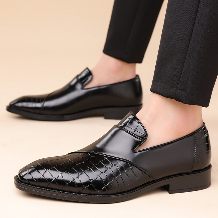 Mocassins en cuir végétalien avec texture gaufrée pour hommes - Barrett