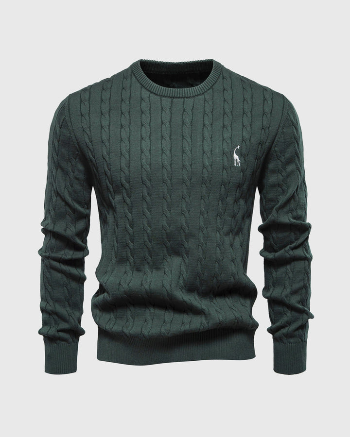 Pull en tricot tressé pour hommes - Lioren