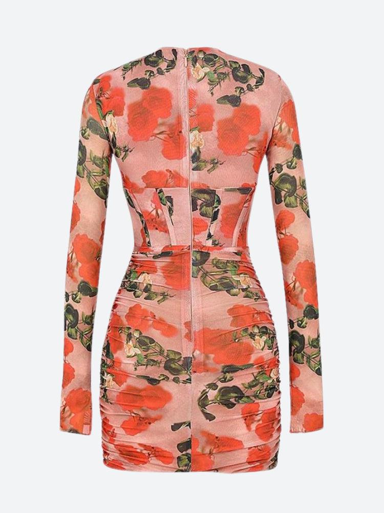 Robe courte à encolure frontale pour femme - Yrsa