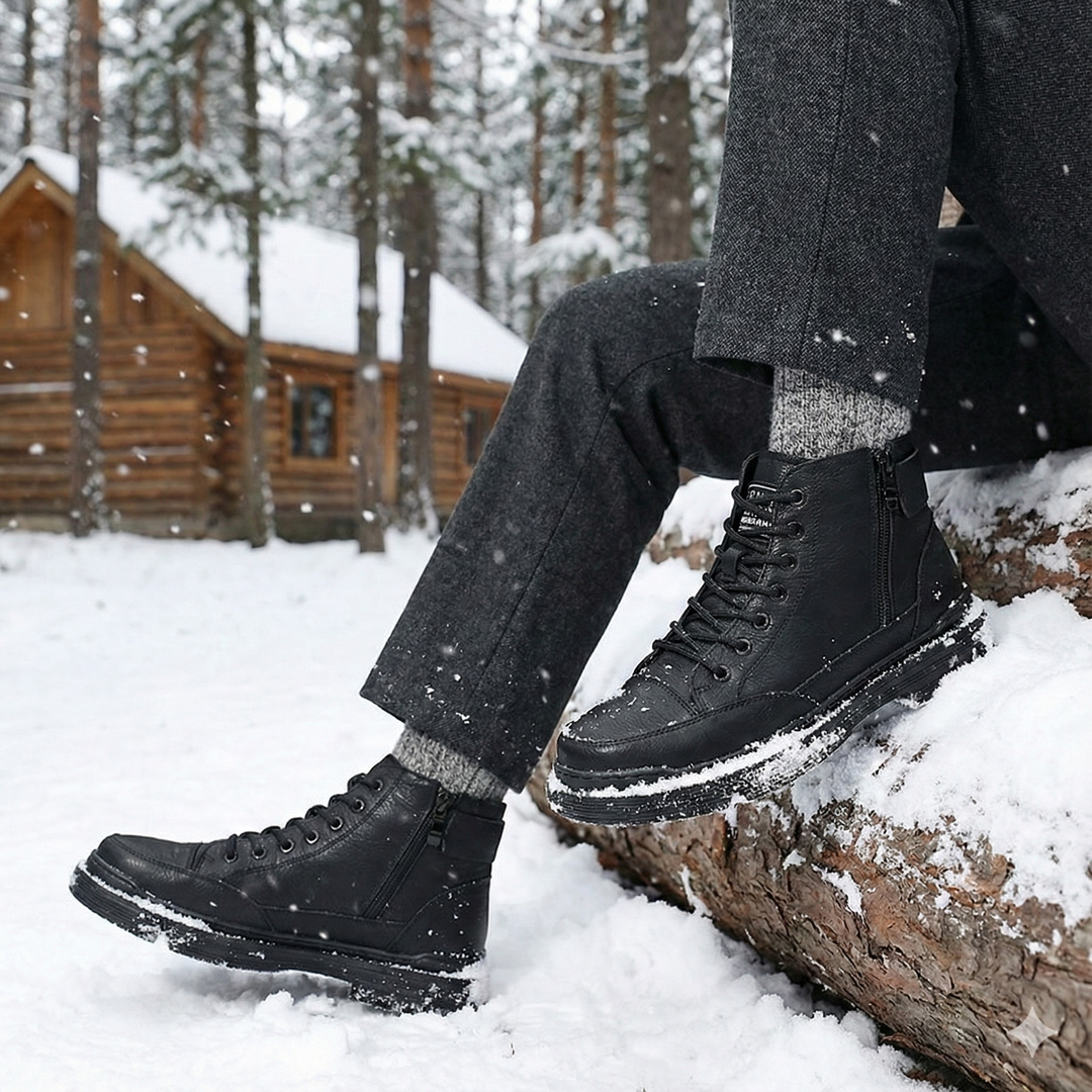 Bottes mi-mollets style vintage pour hommes - Brevik
