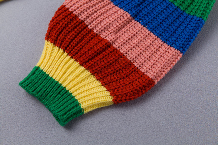 Desirée - Pull Femme à Rayures Arc-en-ciel