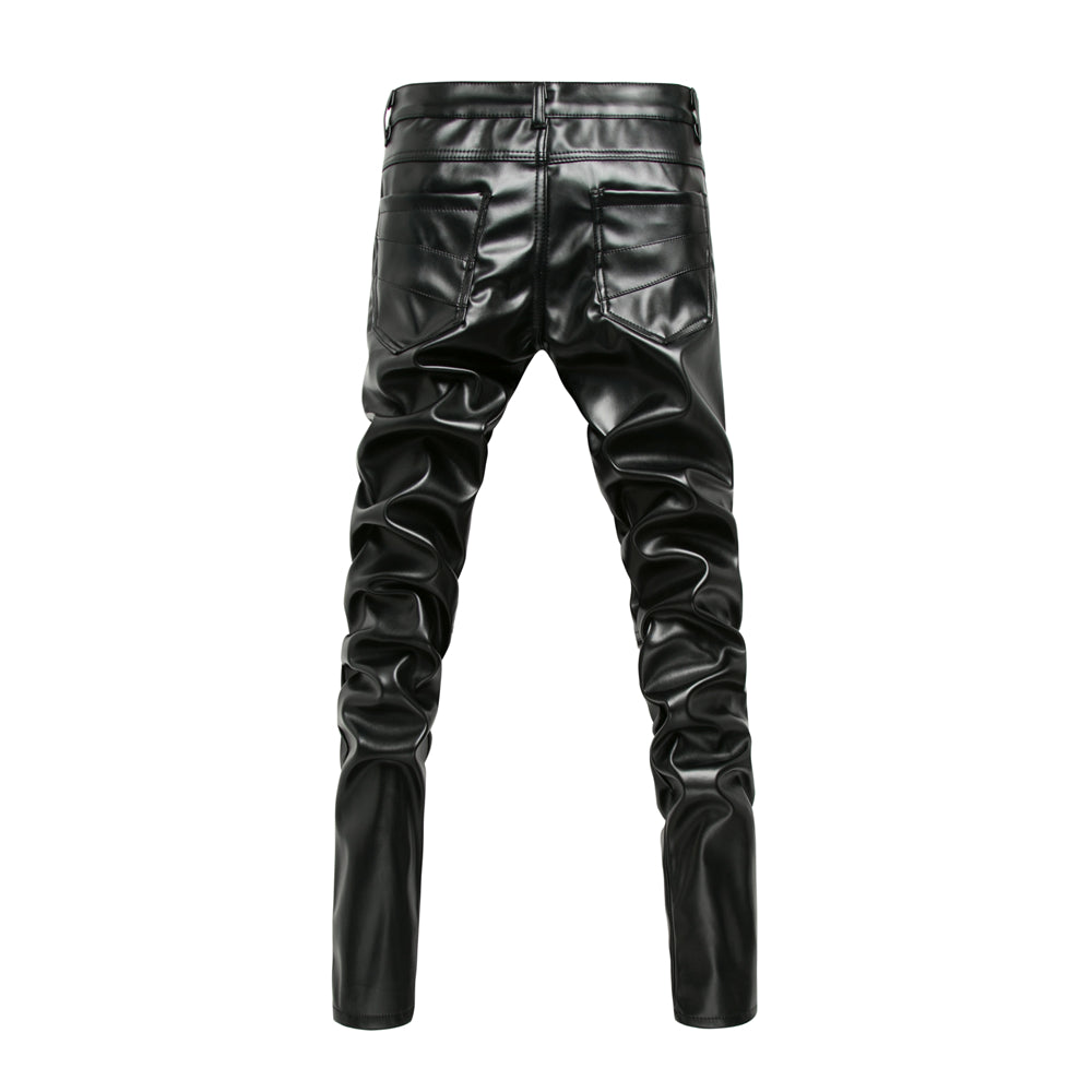 Pantalon slim urbain effet cuir pour homme - Lurien