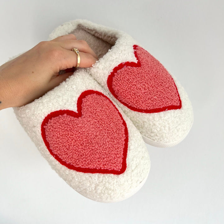Chaussons de femme avec des cœurs - Valery