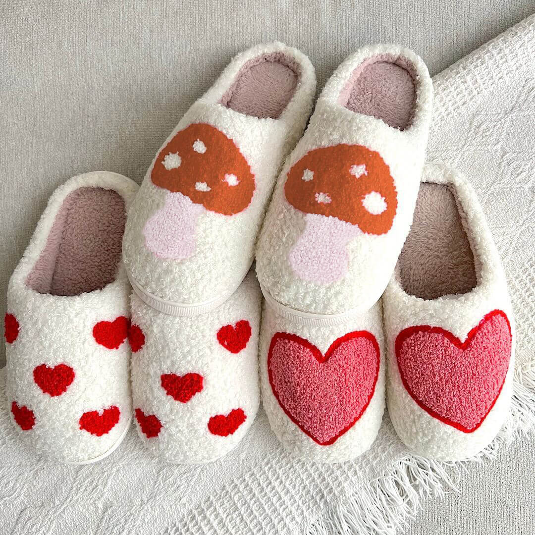 Chaussons de femme avec des cœurs - Valery