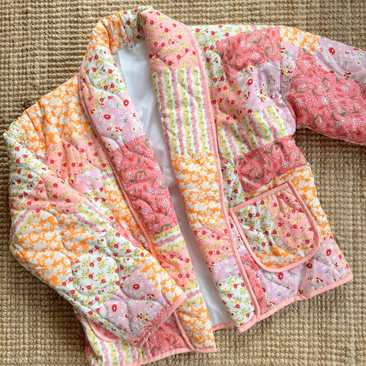 Veste matelassée à fleurs pour femme - Eirlys