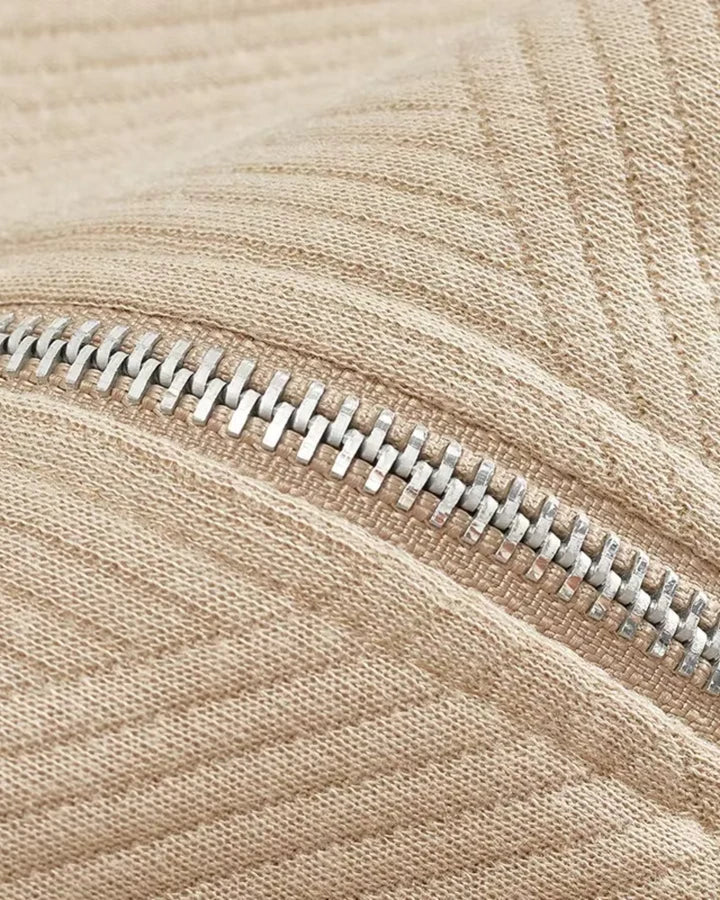 Pull pour homme à col polo et fermeture éclair - Gauthier