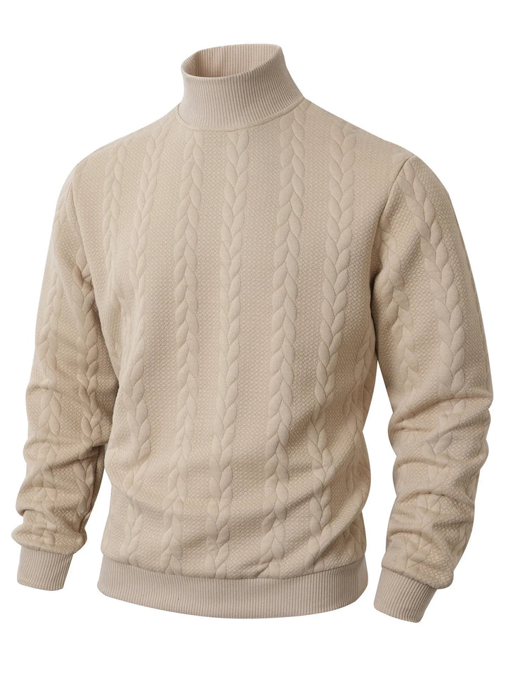 Pull en maille pour homme à col roulé - Leif