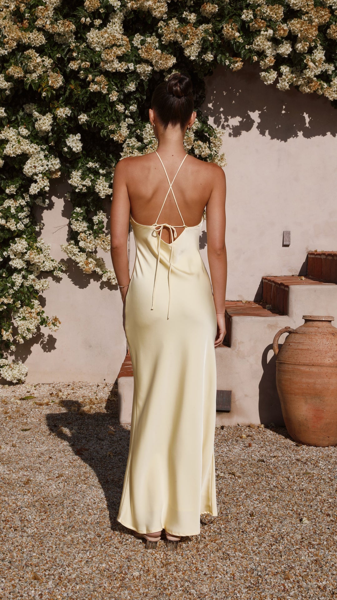 Robe de soirée longue à col licou pour femme - Marce