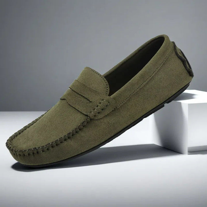 Mocassins en daim pour hommes avec design penny classique - Winslow